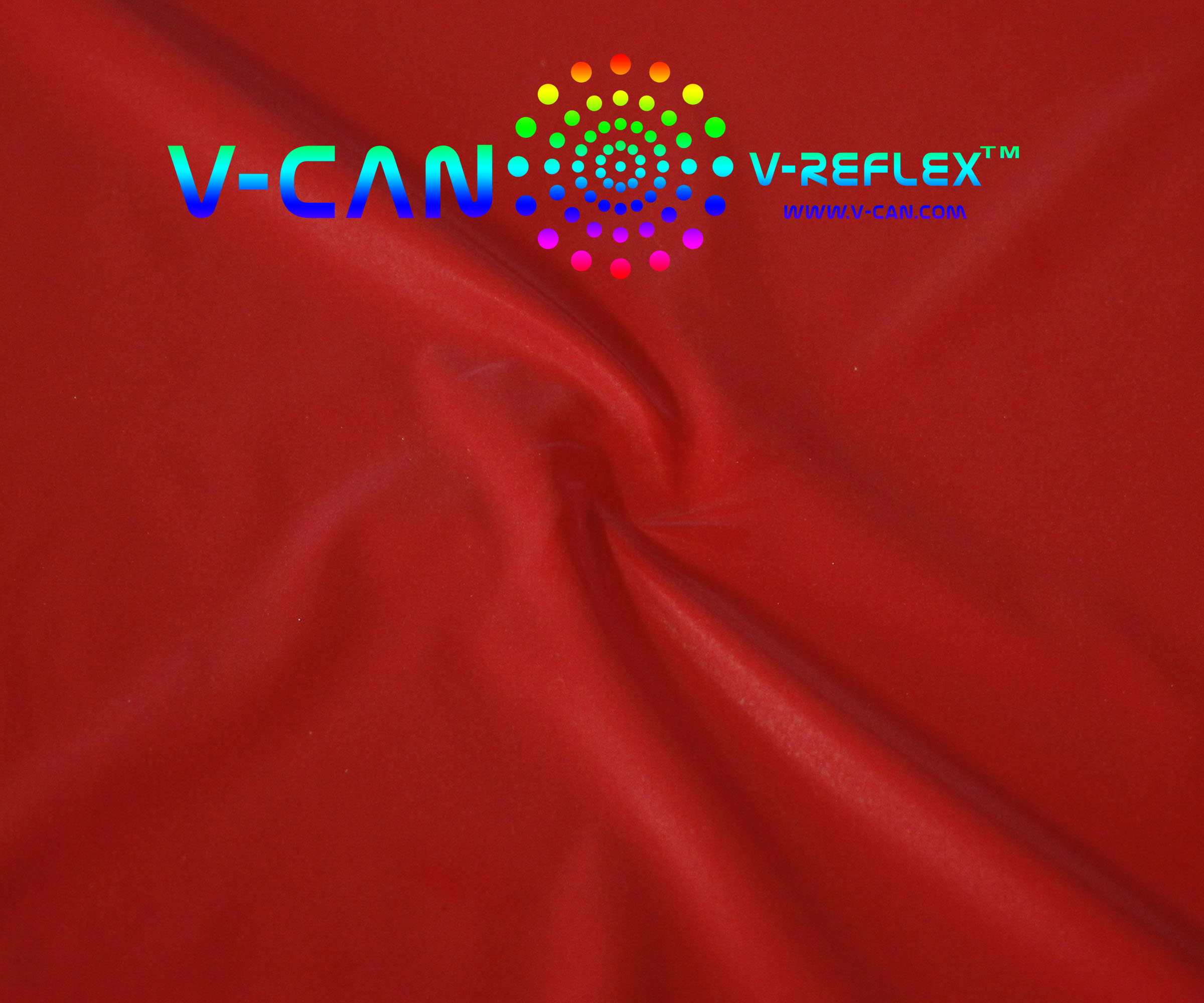 RF-HW254011-RD | Polyester Backing | Red Surface | Full-Reflex | Super-Soft | Very Thin