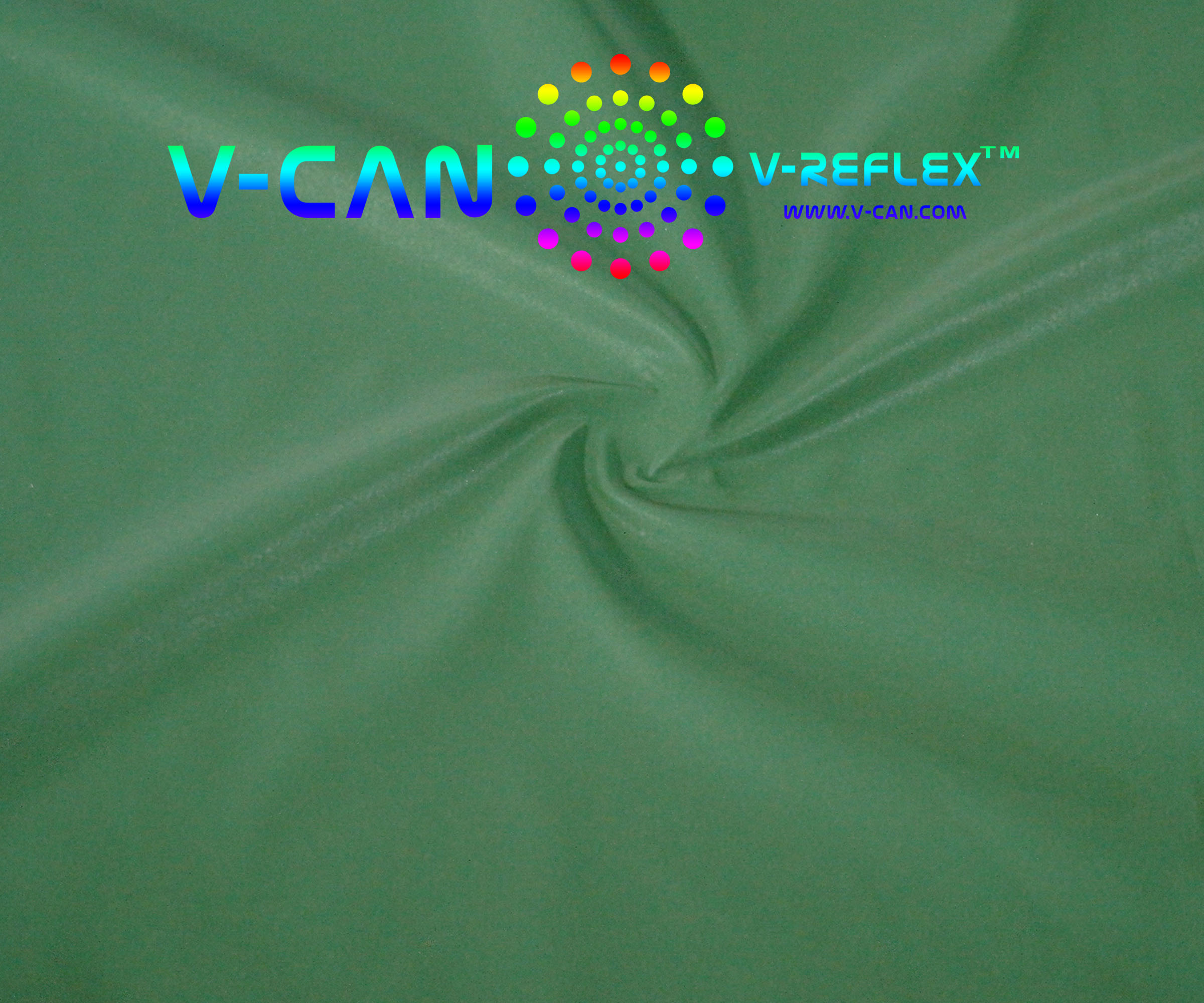 RF-HW254011-GR | Polyester Backing | Green Surface | Full-Reflex | Super-Soft | Very Thin