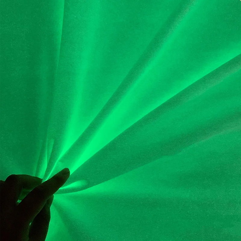 PLPF-509-500 | Spandex | White Color | Glowing Greenish Color