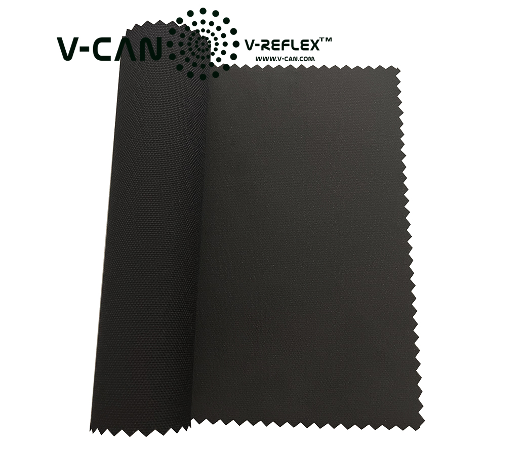 RF-HW9066 Series | Cordura Backing | Black | Rough-Surface | Reflecting White Lights
