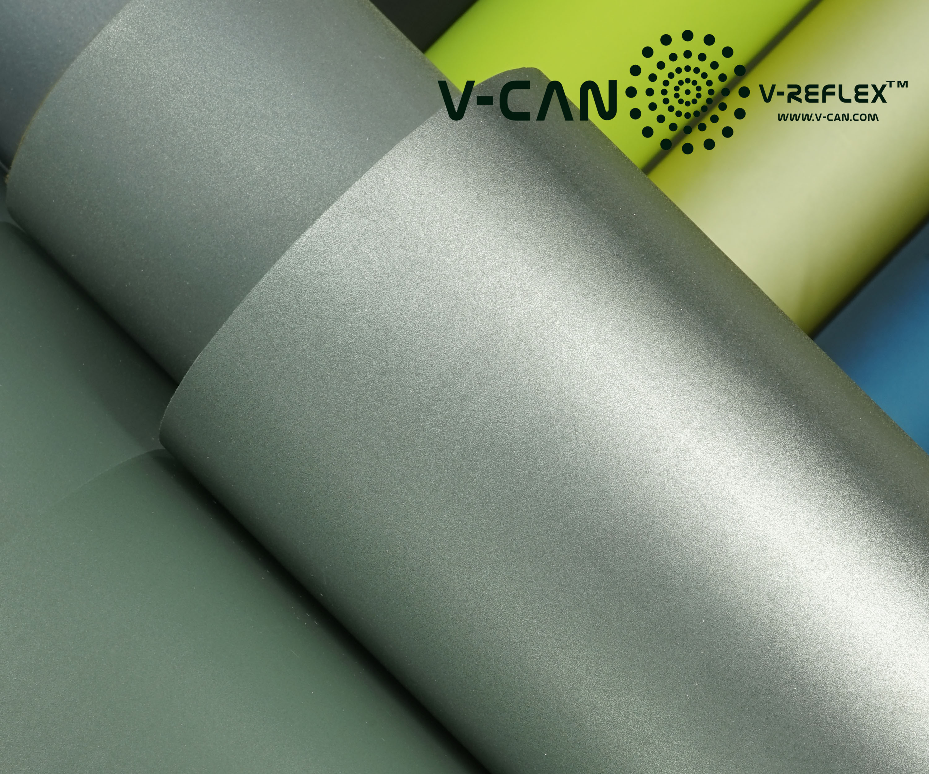 RF-HW9244 Series | Cordura Backing | Smooth Surface | Silver | Reflecting White Lights