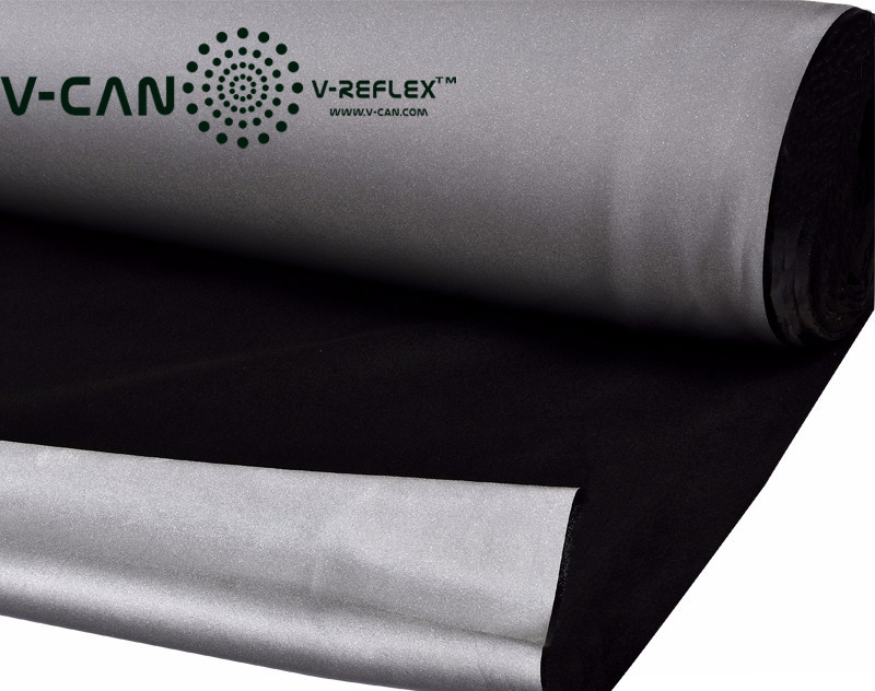 RF-HW664000-F1 Fleece | Stretchable | Full-Reflex | Gray Color Surface | Reflecting White Lights