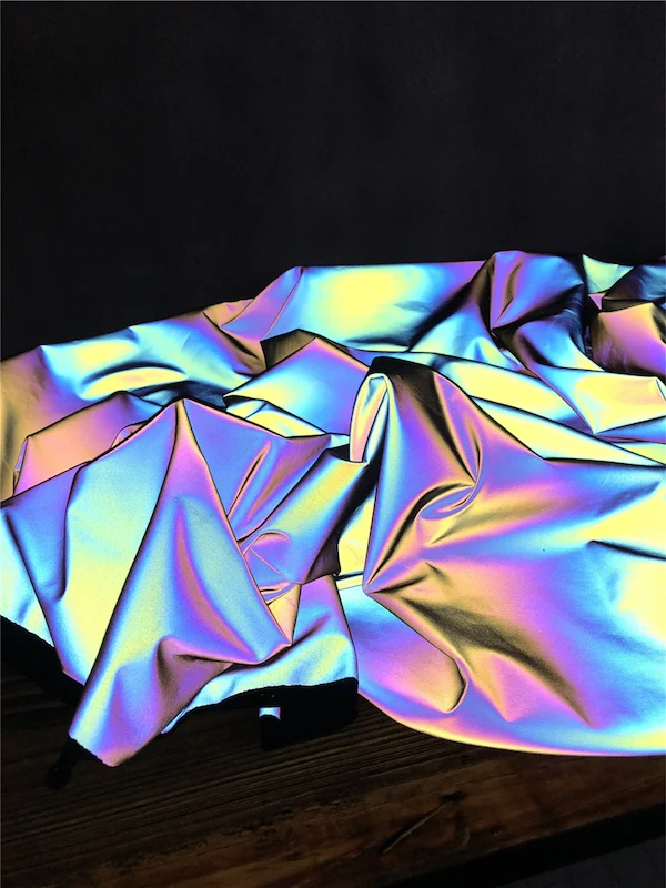RF-HW9088 Series | Cordura Backing | Purple | Rough-Surface Reflex | Reflecting Iridescent Lights